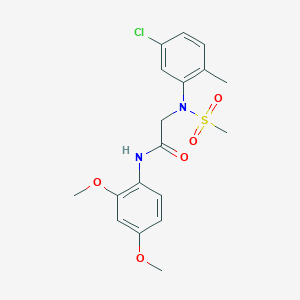 N~2~-(5-chloro-2-methylphenyl)-N~1~-(2,4-dimethoxyphenyl)-N~2~-(methylsulfonyl)glycinamide