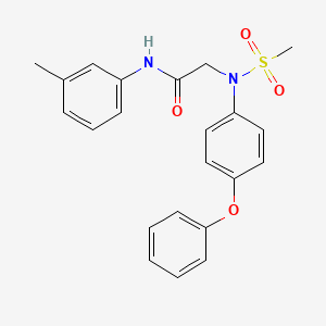 N~1~-(3-methylphenyl)-N~2~-(methylsulfonyl)-N~2~-(4-phenoxyphenyl)glycinamide