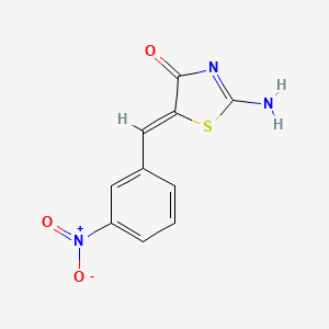 2-imino-5-(3-nitrobenzylidene)-1,3-thiazolidin-4-one