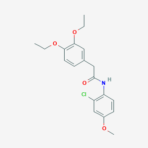 N-(2-chloro-4-methoxyphenyl)-2-(3,4-diethoxyphenyl)acetamide