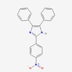 molecular formula C21H15N3O2 B3588466 2-(4-nitrophenyl)-4,5-diphenyl-1H-imidazole CAS No. 5496-39-9