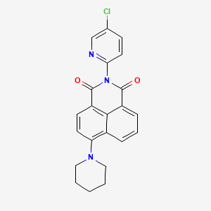 2-(5-chloro-2-pyridinyl)-6-(1-piperidinyl)-1H-benzo[de]isoquinoline-1,3(2H)-dione