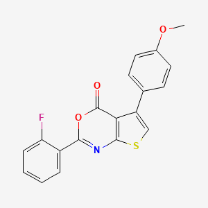 2-(2-fluorophenyl)-5-(4-methoxyphenyl)-4H-thieno[2,3-d][1,3]oxazin-4-one