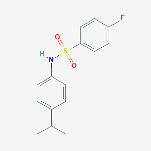 B358854 4-fluoro-N-(4-isopropylphenyl)benzenesulfonamide CAS No. 349138-89-2