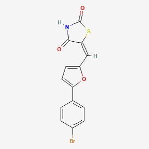 5-{[5-(4-bromophenyl)-2-furyl]methylene}-1,3-thiazolidine-2,4-dione