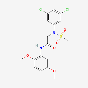 2-(3,5-dichloro-N-methylsulfonylanilino)-N-(2,5-dimethoxyphenyl)acetamide