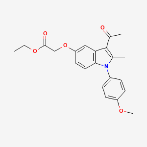 ethyl {[3-acetyl-1-(4-methoxyphenyl)-2-methyl-1H-indol-5-yl]oxy}acetate