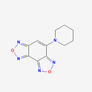 molecular formula C11H11N5O2 B3588662 4-(1-piperidinyl)[1,2,5]oxadiazolo[3,4-e][2,1,3]benzoxadiazole 