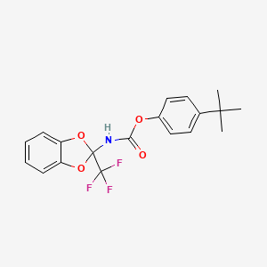 4-tert-butylphenyl [2-(trifluoromethyl)-1,3-benzodioxol-2-yl]carbamate