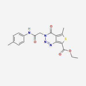 ethyl 5-methyl-3-{2-[(4-methylphenyl)amino]-2-oxoethyl}-4-oxo-3,4-dihydrothieno[3,4-d][1,2,3]triazine-7-carboxylate