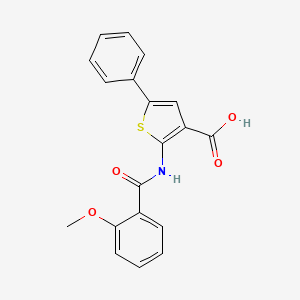 2-(2-Methoxybenzamido)-5-phenylthiophene-3-carboxylic acid