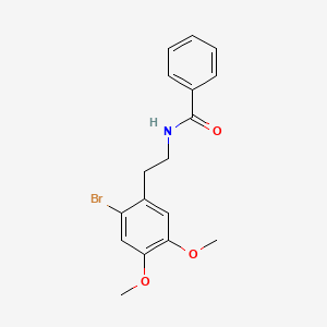 molecular formula C17H18BrNO3 B3588717 N-[2-(2-bromo-4,5-dimethoxyphenyl)ethyl]benzamide 