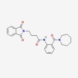 N-[2-(azepane-1-carbonyl)phenyl]-4-(1,3-dioxoisoindol-2-yl)butanamide