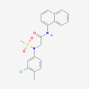 N~2~-(3-chloro-4-methylphenyl)-N~2~-(methylsulfonyl)-N~1~-1-naphthylglycinamide