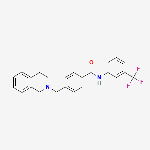 4-(3,4-dihydro-2(1H)-isoquinolinylmethyl)-N-[3-(trifluoromethyl)phenyl]benzamide