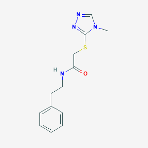 B358883 2-[(4-methyl-4H-1,2,4-triazol-3-yl)sulfanyl]-N-(2-phenylethyl)acetamide CAS No. 392712-92-4