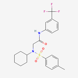 N~2~-cyclohexyl-N~2~-[(4-methylphenyl)sulfonyl]-N-[3-(trifluoromethyl)phenyl]glycinamide