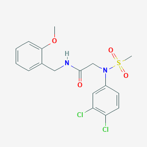 N~2~-(3,4-dichlorophenyl)-N~1~-(2-methoxybenzyl)-N~2~-(methylsulfonyl)glycinamide