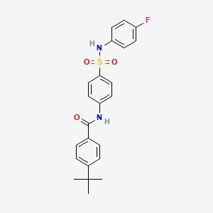 4-tert-butyl-N-(4-{[(4-fluorophenyl)amino]sulfonyl}phenyl)benzamide