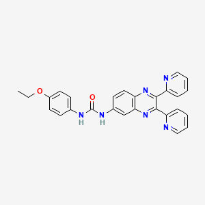 1-(2,3-Dipyridin-2-ylquinoxalin-6-yl)-3-(4-ethoxyphenyl)urea