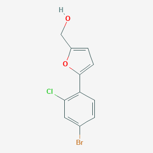molecular formula C11H8BrClO2 B358893 [5-(4-溴-2-氯苯基)-2-呋喃基]甲醇 CAS No. 874592-32-2