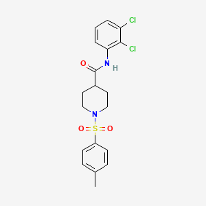 molecular formula C19H20Cl2N2O3S B3588953 N-(2,3-dichlorophenyl)-1-[(4-methylphenyl)sulfonyl]-4-piperidinecarboxamide 