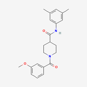 N-(3,5-dimethylphenyl)-1-(3-methoxybenzoyl)piperidine-4-carboxamide