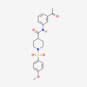 N-(3-acetylphenyl)-1-[(4-methoxyphenyl)sulfonyl]-4-piperidinecarboxamide