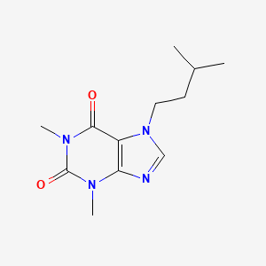 molecular formula C12H18N4O2 B3589030 Theophylline, 7-isopentyl- CAS No. 1146-79-8