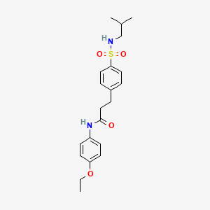 N-(4-ethoxyphenyl)-3-[4-(2-methylpropylsulfamoyl)phenyl]propanamide