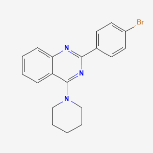 2-(4-Bromophenyl)-4-piperidin-1-ylquinazoline