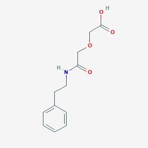 B358907 {2-Oxo-2-[(2-phenylethyl)amino]ethoxy}acetic acid CAS No. 66619-69-0