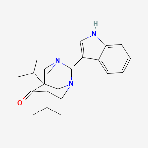 2-(1H-indol-3-yl)-5,7-diisopropyl-1,3-diazatricyclo[3.3.1.1~3,7~]decan-6-one