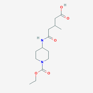 B358911 5-{[1-(Ethoxycarbonyl)piperidin-4-yl]amino}-3-methyl-5-oxopentanoic acid CAS No. 878988-77-3