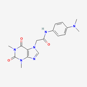 N-[4-(dimethylamino)phenyl]-2-(1,3-dimethyl-2,6-dioxo-1,2,3,6-tetrahydro-7H-purin-7-yl)acetamide