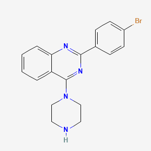 2-(4-bromophenyl)-4-(1-piperazinyl)quinazoline