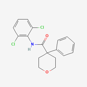 N-(2,6-dichlorophenyl)-4-phenyloxane-4-carboxamide