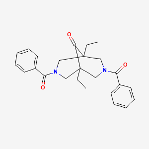 3,7-dibenzoyl-1,5-diethyl-3,7-diazabicyclo[3.3.1]nonan-9-one