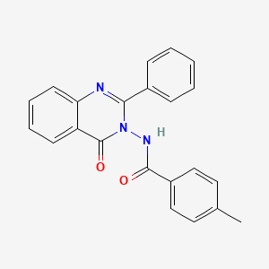 4-METHYL-N-(4-OXO-2-PHENYL-3,4-DIHYDROQUINAZOLIN-3-YL)BENZAMIDE