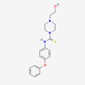 4-(2-hydroxyethyl)-N-(4-phenoxyphenyl)piperazine-1-carbothioamide