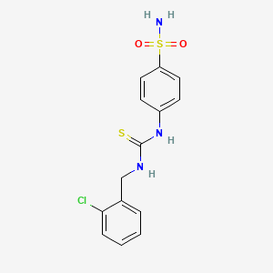 4-({[(2-chlorobenzyl)amino]carbonothioyl}amino)benzenesulfonamide