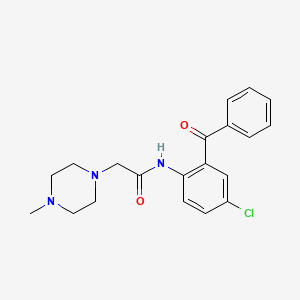 N-(2-benzoyl-4-chlorophenyl)-2-(4-methyl-1-piperazinyl)acetamide