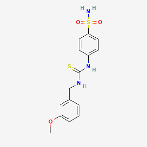 1-[(3-Methoxyphenyl)methyl]-3-(4-sulfamoylphenyl)thiourea