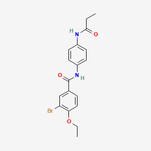 3-bromo-4-ethoxy-N-[4-(propanoylamino)phenyl]benzamide