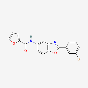 N-[2-(3-bromophenyl)-1,3-benzoxazol-5-yl]-2-furamide