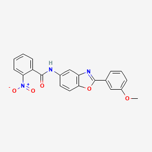 N-[2-(3-methoxyphenyl)-1,3-benzoxazol-5-yl]-2-nitrobenzamide