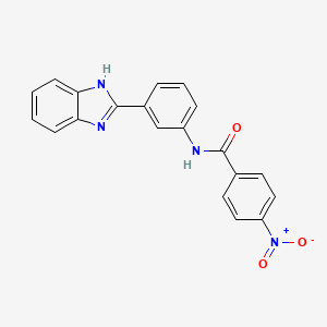 N-[3-(1H-1,3-BENZODIAZOL-2-YL)PHENYL]-4-NITROBENZAMIDE