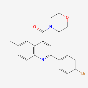 2-(4-bromophenyl)-6-methyl-4-(4-morpholinylcarbonyl)quinoline