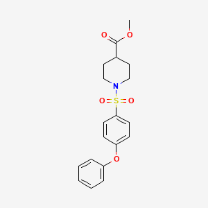 Methyl 1-(4-phenoxyphenyl)sulfonylpiperidine-4-carboxylate