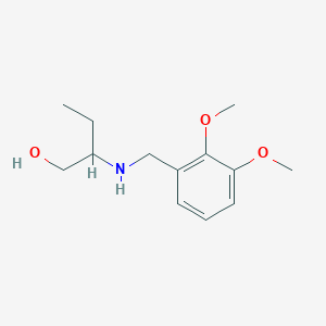 molecular formula C13H21NO3 B358950 2-[(2,3-Dimethoxyphenyl)methylamino]butan-1-ol CAS No. 112767-78-9